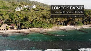 Drone  Indonesia Lombok Barat Kerandangan Beach [upl. by Mahmud200]