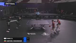 Chen  Li vs Ashtari Shahsavari  WTT Star Contender Doha 2021  WD  R16 [upl. by Davita]