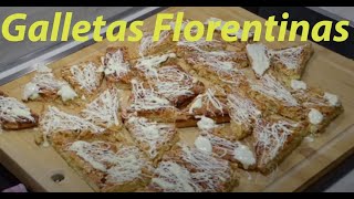 Galletas con almendras florentinas Cookies with almonds Florentines [upl. by Yrrab]