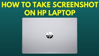 How to Take Screenshot in HP Laptop [upl. by Idnar]