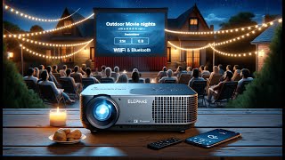 🎥 ELEPHAS 4K Projector with Wifi and Bluetooth  ELEPHAS Outdoor Movie Projector Review 🎥 [upl. by Yeslehc]