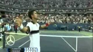 Novak Djokovic vs Roger Federer Match point US Open 2010 [upl. by Penhall]