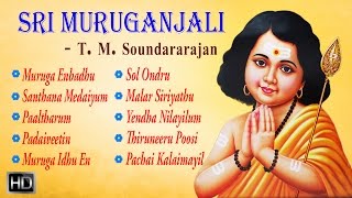 T M Soundararajan  Lord Murugan Songs  Sri Muruganjali  Tamil Devotional Songs  Audio Jukebox [upl. by Oibaf]