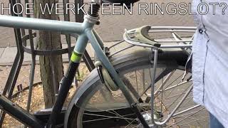 Hoe werkt een ringslot voor de fiets [upl. by Maria]