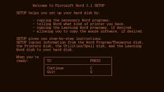 Installing Microsoft Word 31 for DOS on Toshiba T3100e [upl. by O'Mahony]