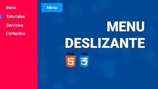 Como hacer SLIDE MENÚ RESPONSIVE 😍 con puro CSS  MagtimusPro [upl. by Pippa939]