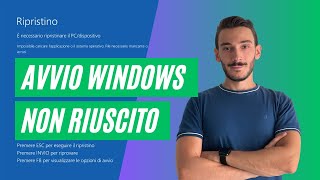 Avvio di Windows non riuscito  Come ripristinare la partizione di boot UEFI [upl. by Sitelc]