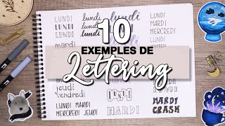 10 idées de lettering expliquées pour transformer votre écriture   Bullet Journal Tips 🐺 [upl. by Maccarone554]