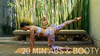 20 MIN ABS amp BOOTY WORKOUT  AtHome Pilates No Equipment [upl. by Benedix506]