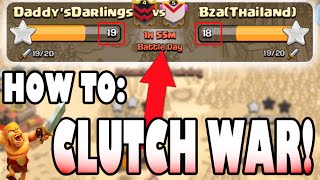 Clash of Clans  HOW TO CLUTCH A CLAN WAR quotTIE BREAKER WARquot Coming in Clutch in the Last Hours [upl. by Marquet624]