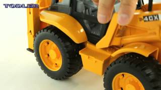 Bruder 02428 Backhoe Loader JCB 4 CX REVIEW [upl. by Enaled]