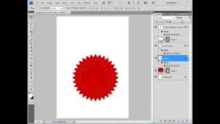 Photoshop Tutorial Make Embossed Seal [upl. by Ecnerat]