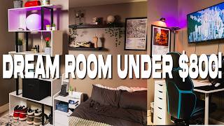 How I Transformed My Brothers Dream Room  Amazon amp Ikea Finds [upl. by Inafetse]