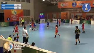 CAMPEONATO DE BALONMANO FEMENINO JUNIOR COLOMBIA VS PERÚ [upl. by Nodrog890]