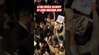 ANGELINA JOLIE SECURITY FAIL A FAN GRABS HER FROM THE WAIST AT TIFF TORONTO [upl. by Lancaster]