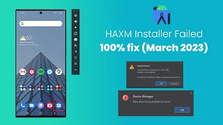 How to solve Intel HAXM installation required to run AVD  A fully working quick fix 2023 [upl. by Schiro]