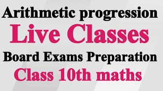 Arithmetic progression Class 10th Exercise [upl. by Aiuoqes812]