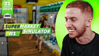 🛒 Mon premier jour au supermarché SuperMarket Simulator 1 [upl. by Itsa]