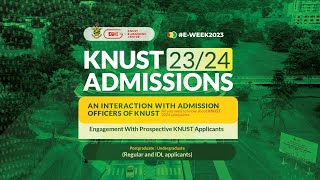 KNUST ADMISSIONS 2023 2024 Engagement with prospective KNUST Applicants [upl. by Balliol]