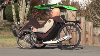 Recumbent Trike Canopy Installation 20141121 KMX [upl. by Wightman]