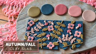 Polymer Clay Tutorial 133 Autumn  Fall Clay Slab [upl. by Anicnarf]