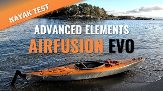 KAYAK TEST Airfusion EVO for sea kayaking  choppy waters Advanced Elements inflatable kayak [upl. by Baylor]