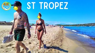 Beach Walk Saint Tropez 4K 💛 Pampelonne Beach 🧡6th August 2022 [upl. by Clary]