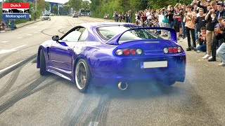 Best of STREET Drifts amp Burnouts 2023  Fails amp Wins [upl. by Epuladaugairam]