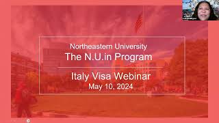 NUin Italy Visa Webinar [upl. by Pleione]