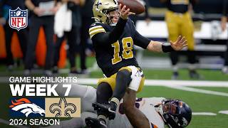 Denver Broncos vs New Orleans Saints Game Highlights  NFL 2024 Season Week 7 [upl. by Hayne697]