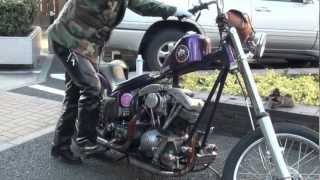 1982 Shovelhead Kick Start [upl. by Neneek77]