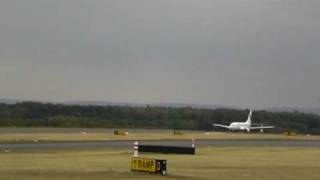 Germania Jet Takeoff am Flughafen Paderborn [upl. by Sivi234]