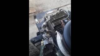 How to adjust carburetor on riding lawn mower [upl. by Malim]