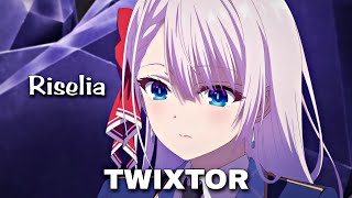 Riselia Ray Crystalia Twixtor  seiken gakuin no makentsukai  eps1 [upl. by Nyrrek]