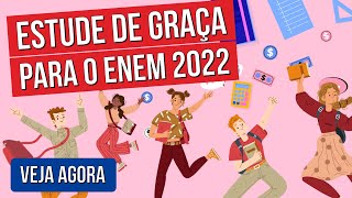 CURSOS GRATUITOS ENEM 2022  Extensivo Intensivo ou Semi Veja agora Estude de graça para o Enem [upl. by Hootman]