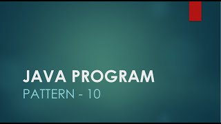 Java Program  Number Triangle Pattern in Java  Pattern 10  Patterns [upl. by Greenwell]