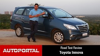 Toyota Innova Test Drive Review  Autoportal [upl. by Aohsoj]