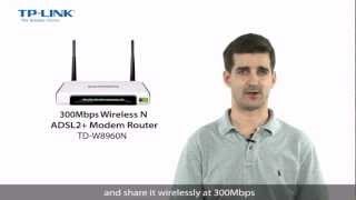 TPLINK  300Mbps WirelessNADSL2 ModemRouter  TDW8960N [upl. by Knowles]