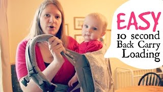 How to Easily Load a ErgoBaby Back Carry [upl. by Mord]