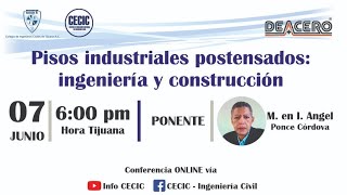 Pisos industriales postensados ingeniería y construcción [upl. by Toft]