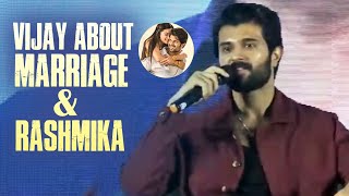 Vijay Deverakonda Talks About Rashmika and Marriage  familystar  Manastars [upl. by Neeluj]