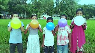 Outdoor Fun With Colorful Balloon And Learn Colors For Kids  Balloon Family Show Ep40 [upl. by Tibbetts]