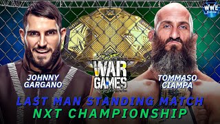 WWE 2K24 NXT WARGAMES GARGANO VS CIAMPA IN A LAST MAN STANDING MATCH FOR THE NXT TITLE [upl. by Ecnaret]