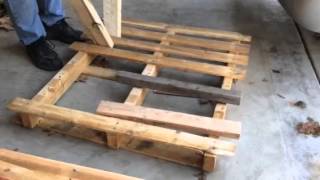 Pallet breakdown using 2 boards [upl. by Calle]