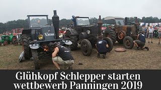 Wettbewerb Glühkopf Traktoren starten im Panningen Internationaal Historisch Festival 2019 [upl. by Nicholson]