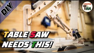 Adding Dust Collection to My Vintage Craftsman Table Saw  Woodworking Shop Build [upl. by Ahsim]