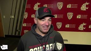 WSU Football Roc Bellantoni after practice 10919 [upl. by Sillek]