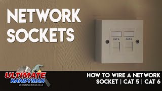 How to wire a network socket  Cat 5  Cat 6 [upl. by Ylekalb326]