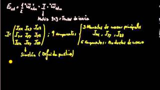 Curso 201314 371 El tensor de inercia [upl. by Mraz]