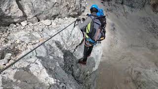 FERRATA AGLIO ALLA TOFANA DI MEZZO 10092022 [upl. by Jillene]